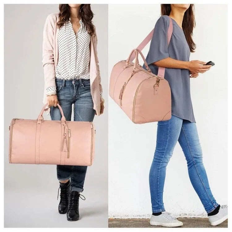 Large Capacity Travel Duffle Bag Women's Handbag Folding Suit Bag Waterproof Clothes Totes - Bellarte Enchanté Large Capacity Travel Duffle Bag Women's Handbag Folding Suit Bag Waterproof Clothes Totes
